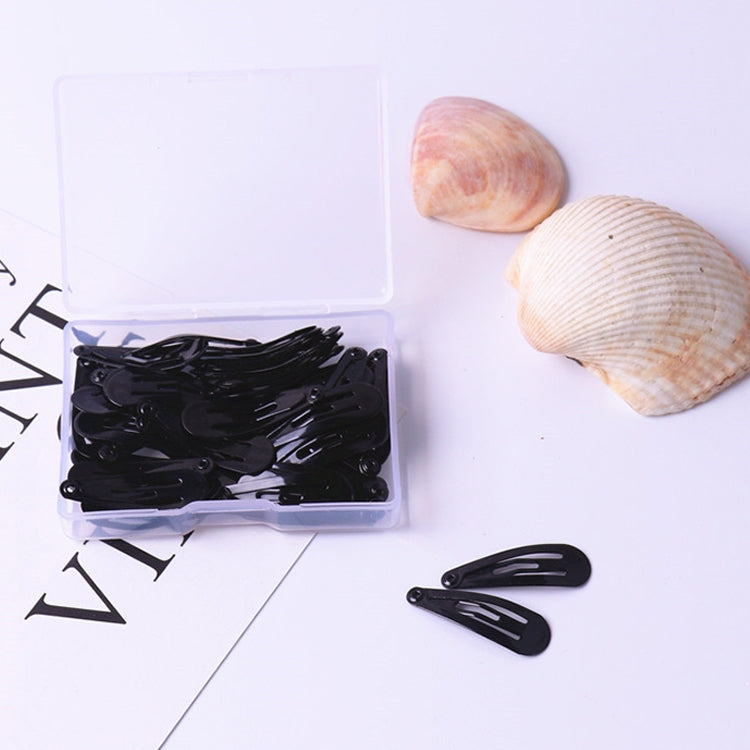50 PCS Kids Hairpins Solid Simple Style Child Hair Accessories Small Hairpins With Case