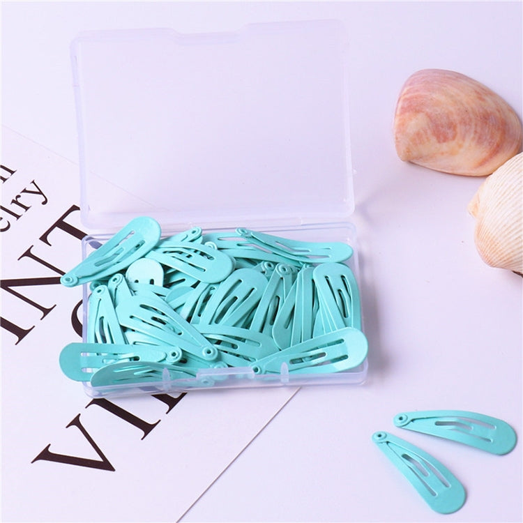 50 PCS Kids Hairpins Solid Simple Style Child Hair Accessories Small Hairpins With Case