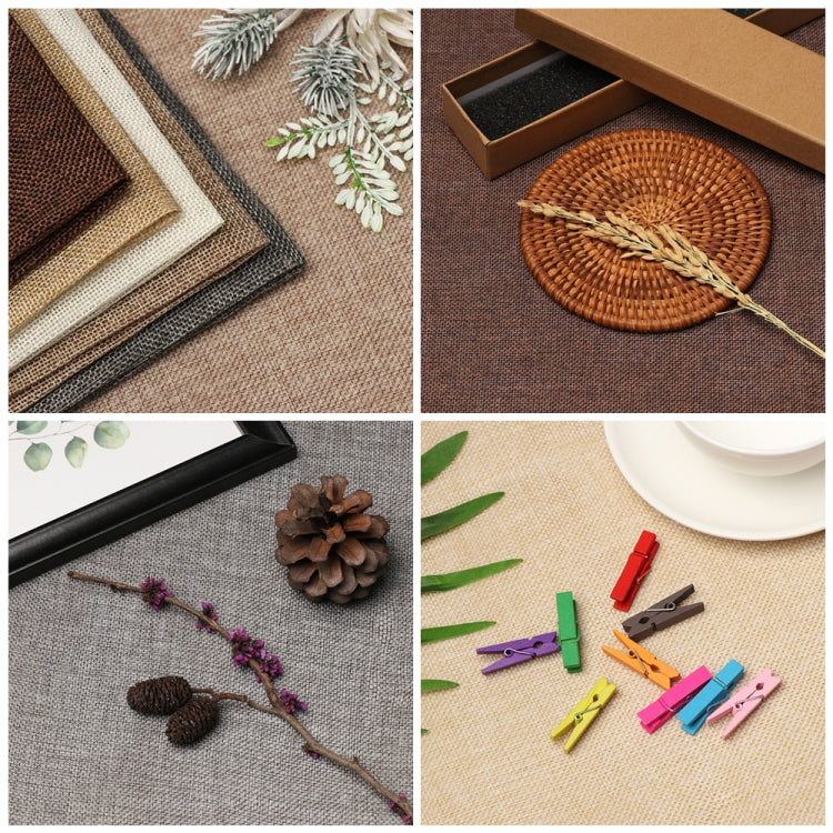 Solid Color Imitation Linen Photography Background Cloth, Size:50x50cm