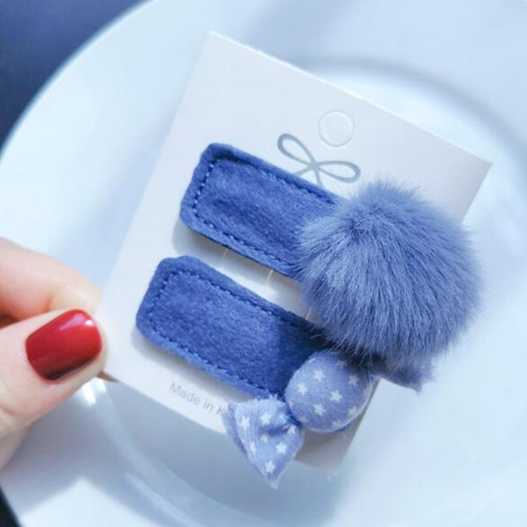 2 PCS/Set Soft Cute Kids Children Hairpin Candy Sweet Hair ball pins