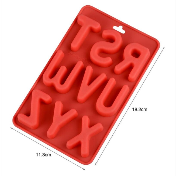 3 PCS/Set Large Capital English Alphabet Silicone Cake Molds