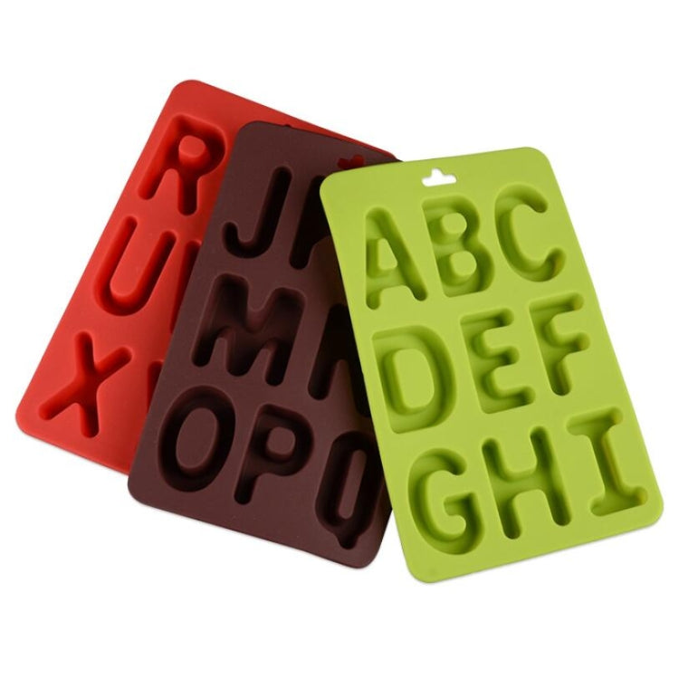 3 PCS/Set Large Capital English Alphabet Silicone Cake Molds
