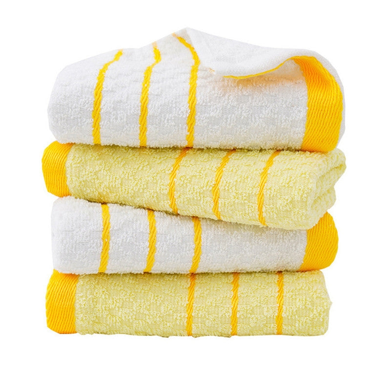 2 PCS Cotton Disposable Towels Pineapple Grid Phnom Penh Hotel Bath Pedicure Sweat White Towel, Size:68X32cm