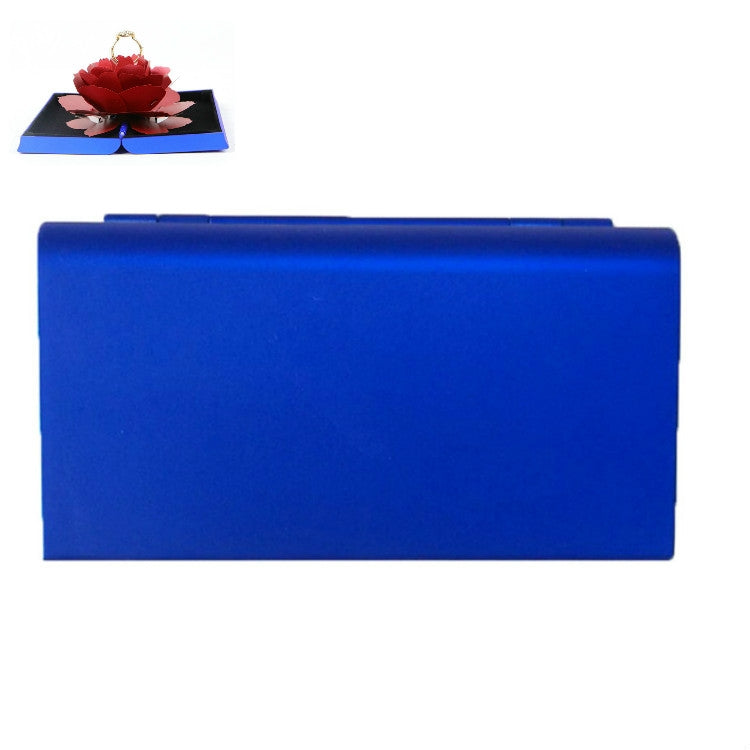 Creative Rose Rotating Ring Box Marriage Wedding Ring Box