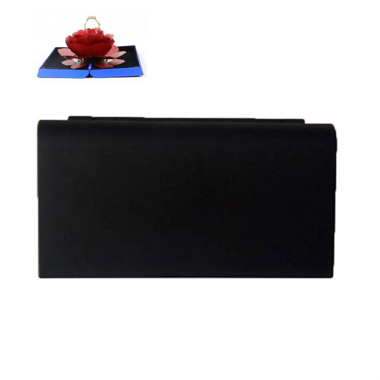 Creative Rose Rotating Ring Box Marriage Wedding Ring Box