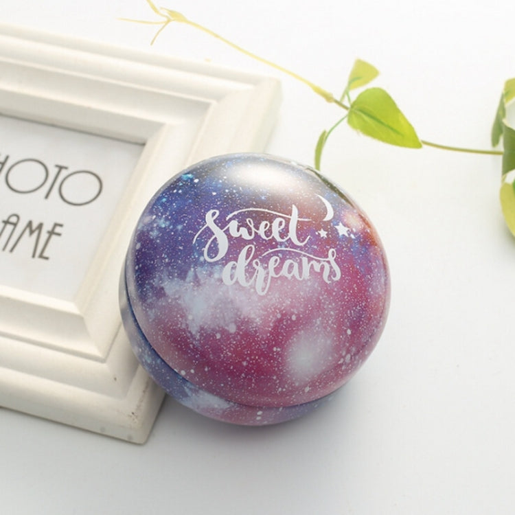 Romantic Valentine Day Candy Box Flat Round Candy Box Jewelry Gift Bird Box Tote Home Garden Festive Party Supplies, Color:Blue Sky