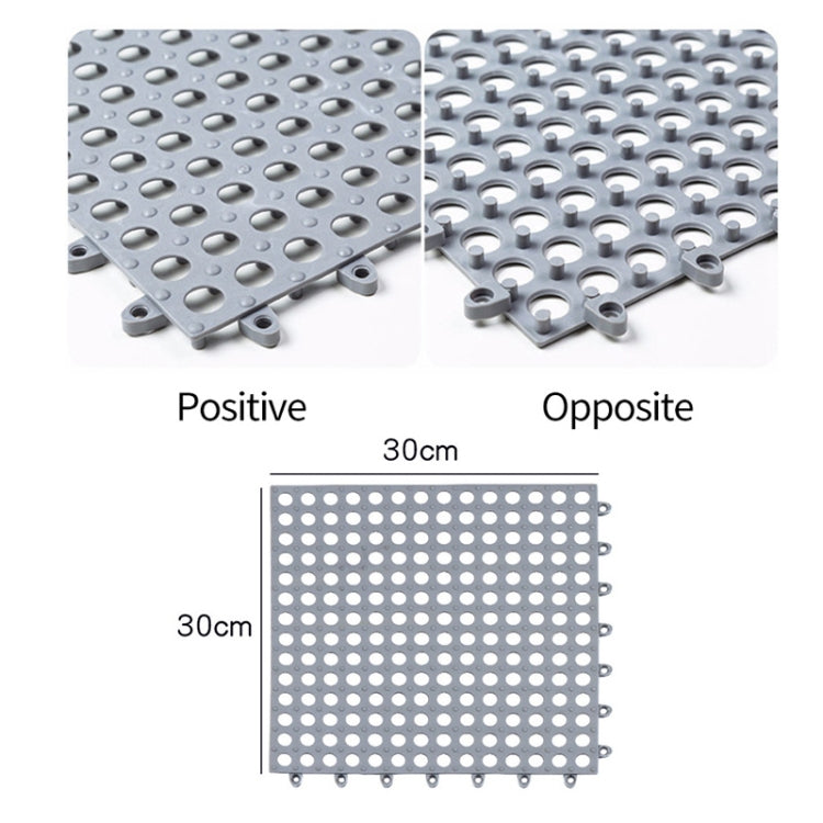 4 PCS Non-slip Shower Mat Bathroom Square PVC Bathmats for Kitchen and Toilet, Size: 30CM x 30CM
