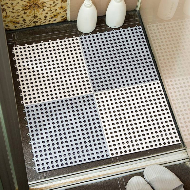 4 PCS Non-slip Shower Mat Bathroom Square PVC Bathmats for Kitchen and Toilet, Size: 30CM x 30CM