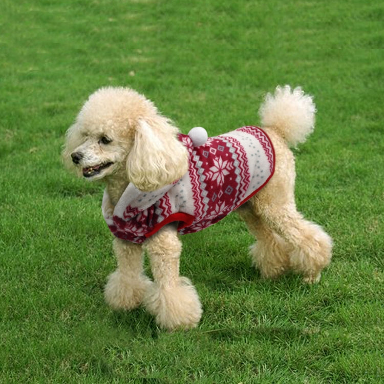 Pet Dog Christmas Costume Pet Snow Warm Coat, Size:M