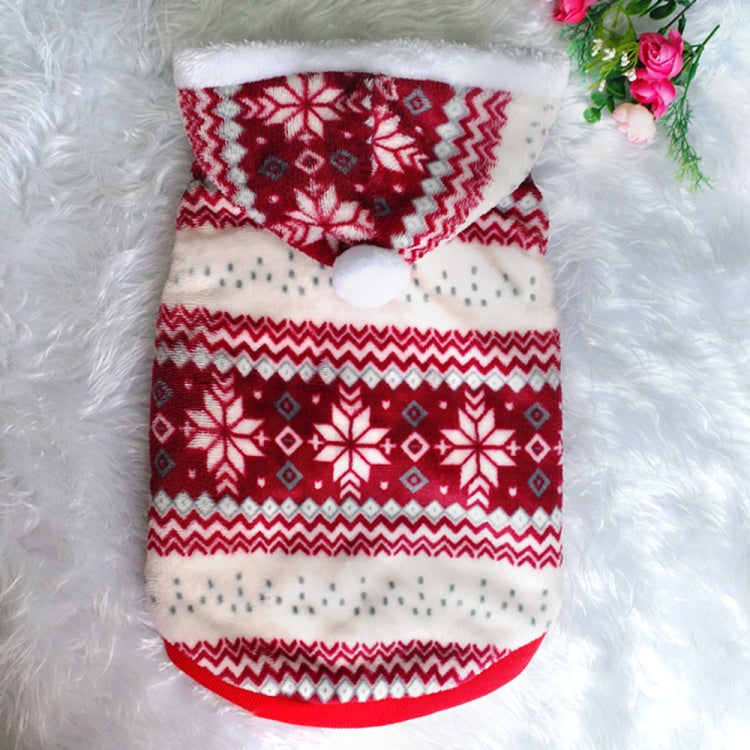 Pet Dog Christmas Costume Pet Snow Warm Coat, Size:M