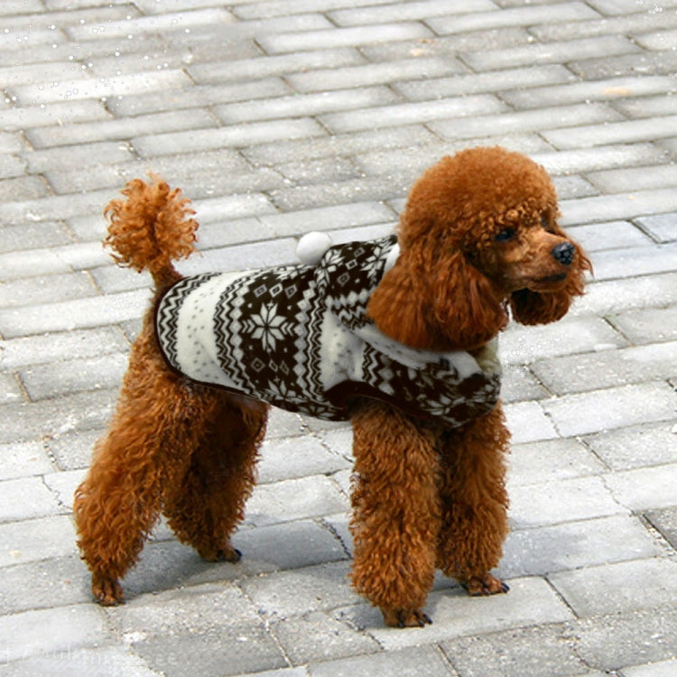 Pet Dog Christmas Costume Pet Snow Warm Coat, Size:M