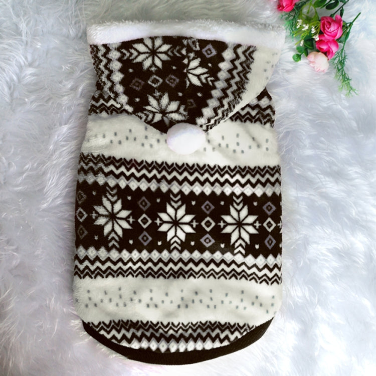 Pet Dog Christmas Costume Pet Snow Warm Coat, Size:M