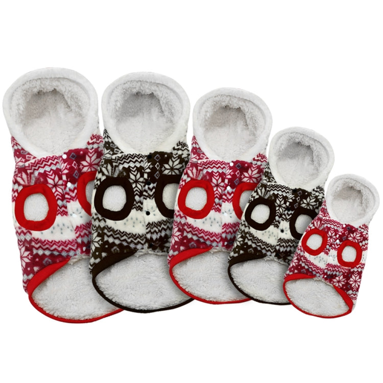 Pet Dog Christmas Costume Pet Snow Warm Coat, Size:M
