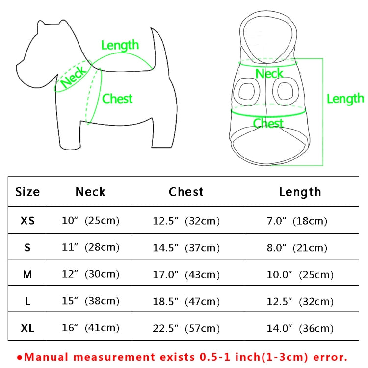 Pet Dog Christmas Costume Pet Snow Warm Coat, Size:M