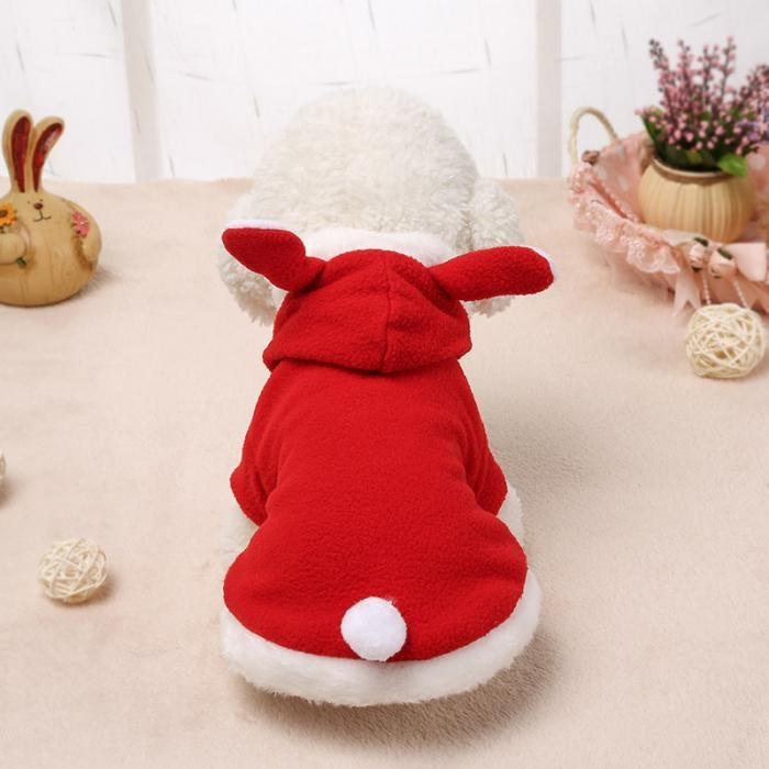 Pet Clothing Dog Pink Tender Bunny Ears Clothes, Size:S(Red)