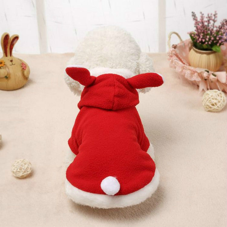 Pet Clothing Dog Pink Tender Bunny Ears Clothes, Size:M