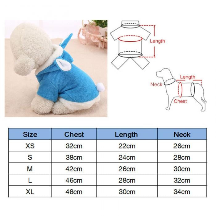 Pet Clothing Dog Pink Tender Bunny Ears Clothes, Size:M