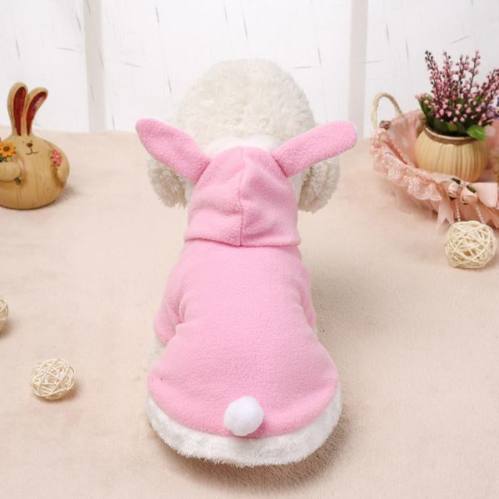 Pet Clothing Dog Pink Tender Bunny Ears Clothes, Size:L