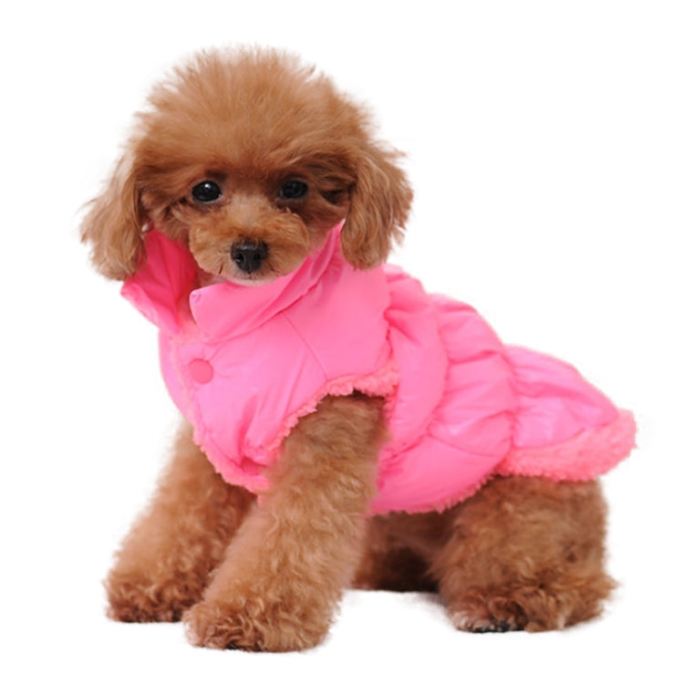 Winter Dogs Pet Cat Padded Vest Coat Puppy Warm Jackets Clothes, Size:XS