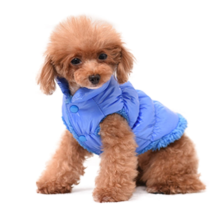 Winter Dogs Pet Cat Padded Vest Coat Puppy Warm Jackets Clothes, Size:2XL