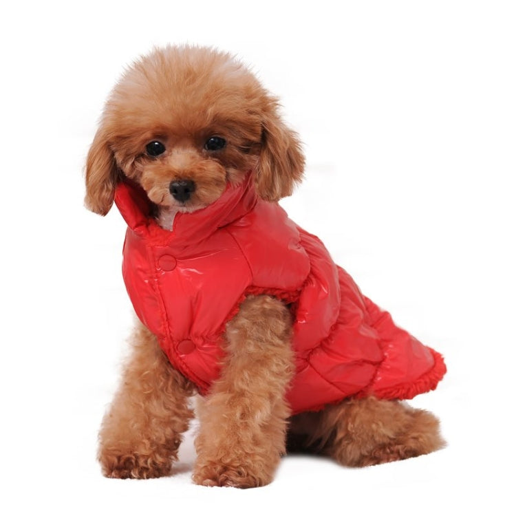Winter Dogs Pet Cat Padded Vest Coat Puppy Warm Jackets Clothes, Size:2XL
