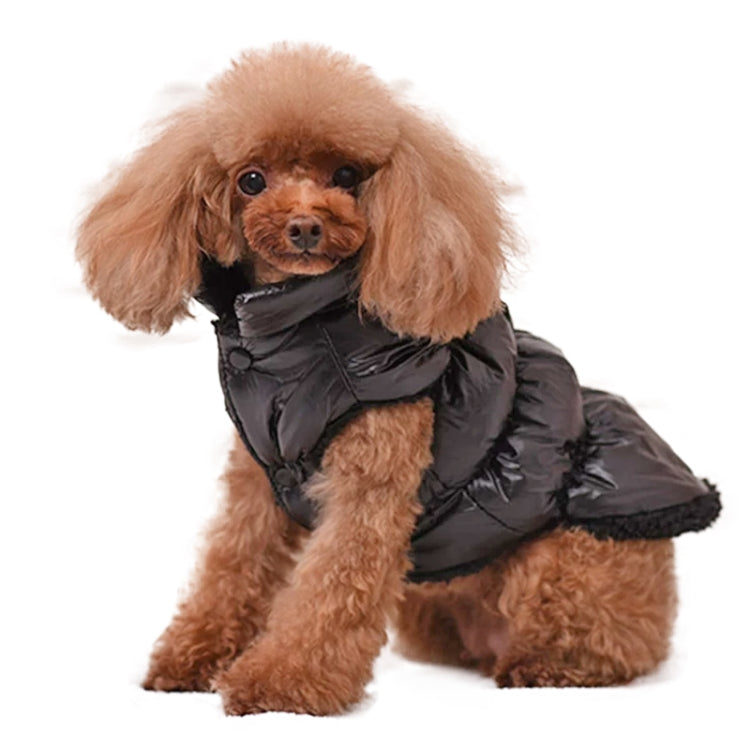 Winter Dogs Pet Cat Padded Vest Coat Puppy Warm Jackets Clothes, Size:2XL