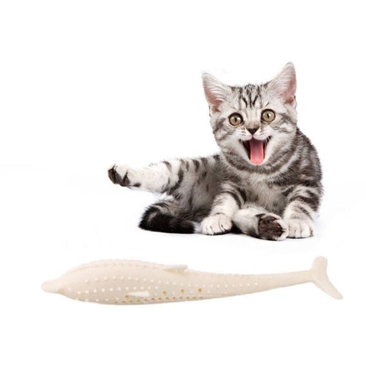 Catnip Cat Teeth Cleaning Silicone Dolphin Toy