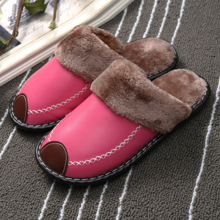 Indoor Thick-Bottom Home Furrow Couple Shoes, Size:39-40