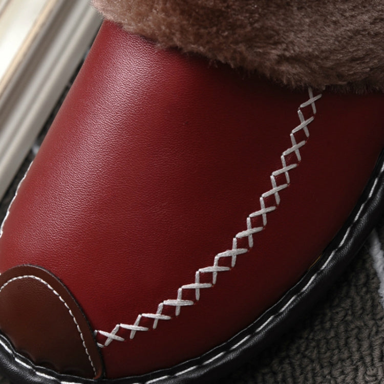 Indoor Thick-Bottom Home Furrow Couple Shoes, Size:39-40