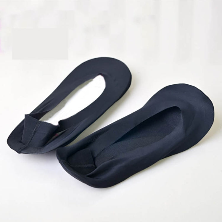 Sponge Pad Ice Silk Silicone Seamless Invisible Non-slip Sweat-absorbent Sailboat Socks
