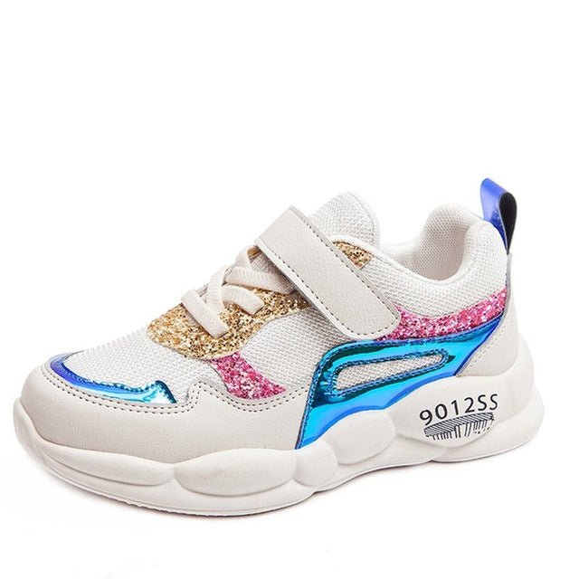 Girls Sport Shoes Fashion Breathable Soft Kids Casual Sneakers, Size:26