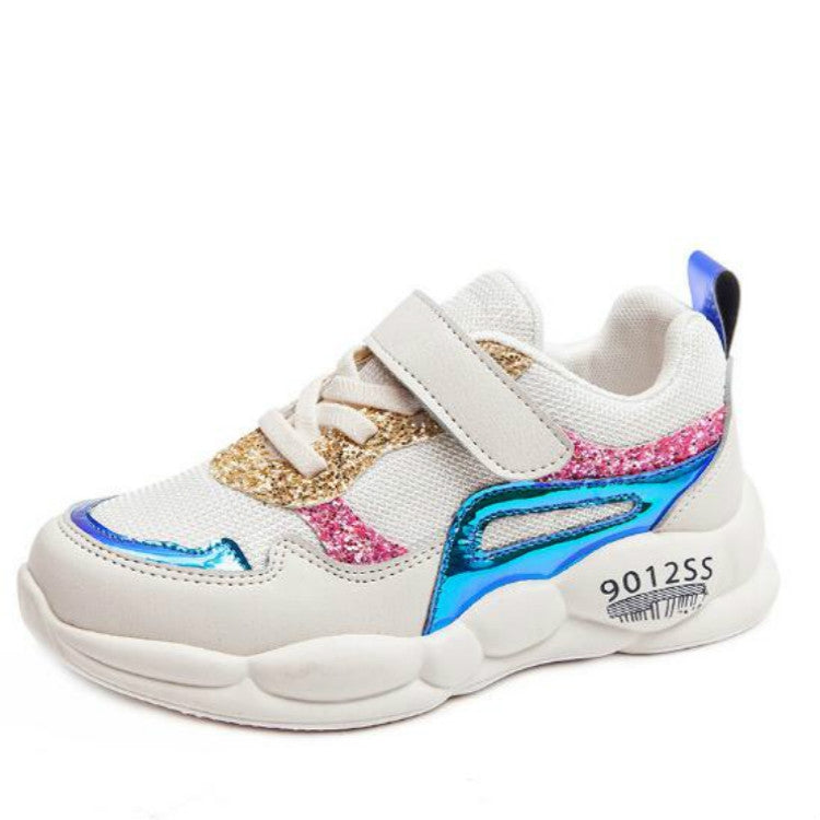 Girls Sport Shoes Fashion Breathable Soft Kids Casual Sneakers, Size:26
