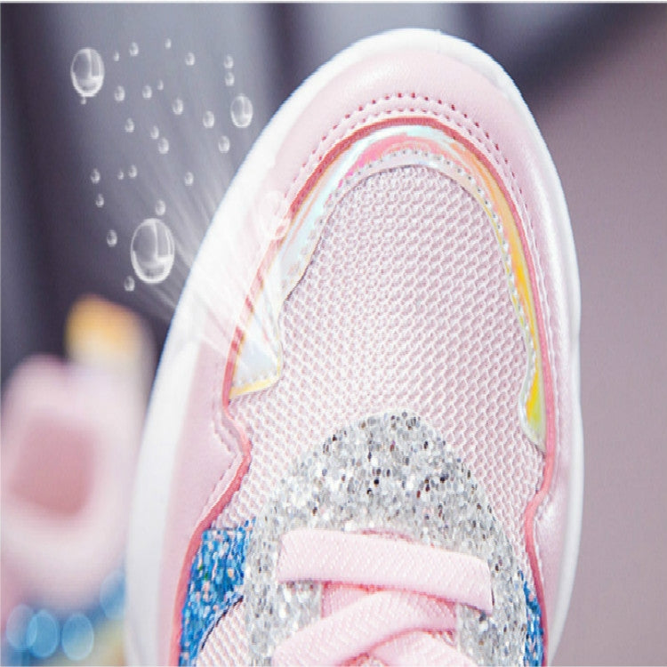 Girls Sport Shoes Fashion Breathable Soft Kids Casual Sneakers, Size:26