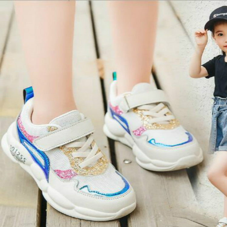 Girls Sport Shoes Fashion Breathable Soft Kids Casual Sneakers, Size:26