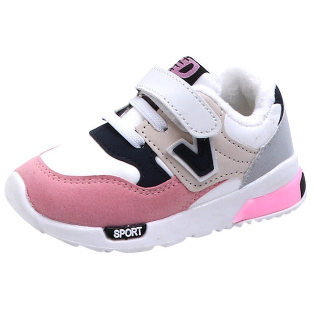 Children Casual Sneakers Mesh Soft Running Warm Shoes, Size:25