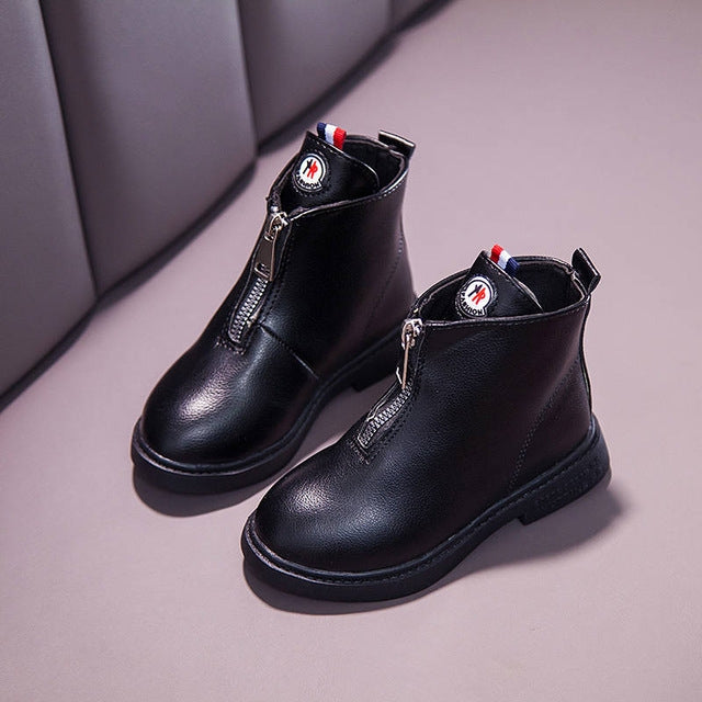 Children Short Boots PU Waterproof Non-slip Soft Kids Shoes, Size:31