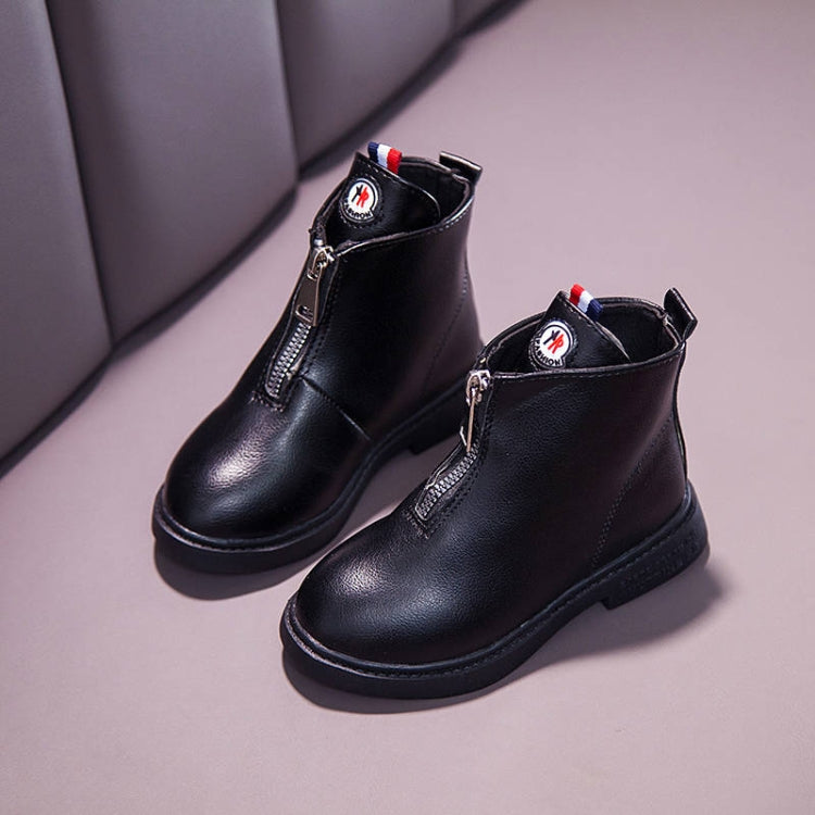 Children Short Boots PU Waterproof Non-slip Soft Kids Shoes, Size:34