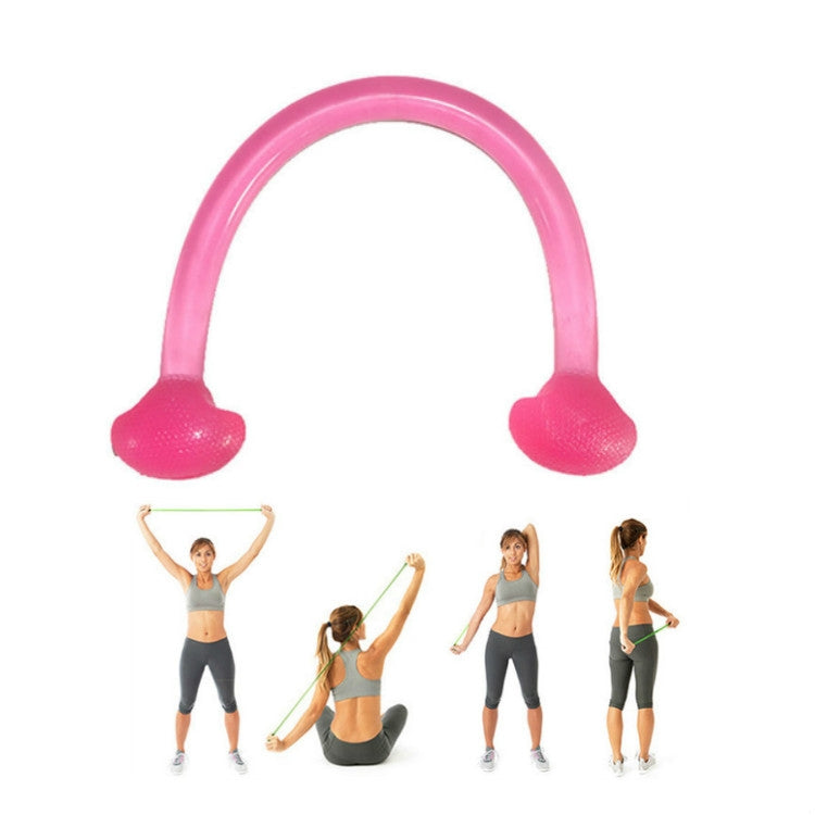 Silicone Tension Device Chest Expansion Elastic Tension Rope(Pink)