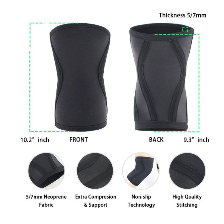 Thickened Neoprene Sports Knee Pads for Adults, SIZE:L