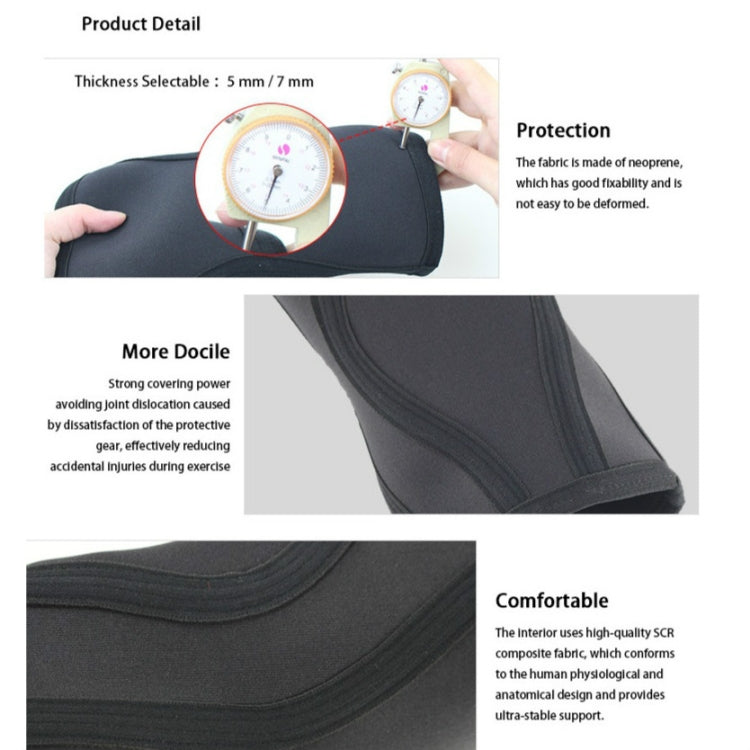 Thickened Neoprene Sports Knee Pads for Adults, SIZE:L