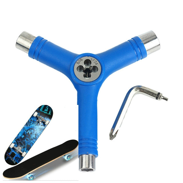 3 PCS Skateboard Repair Tool Y Shape Spanner Bearing Tool