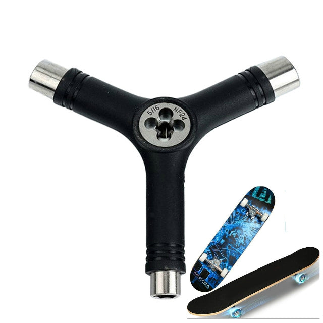 3 PCS Skateboard Repair Tool Y Shape Spanner Bearing Tool