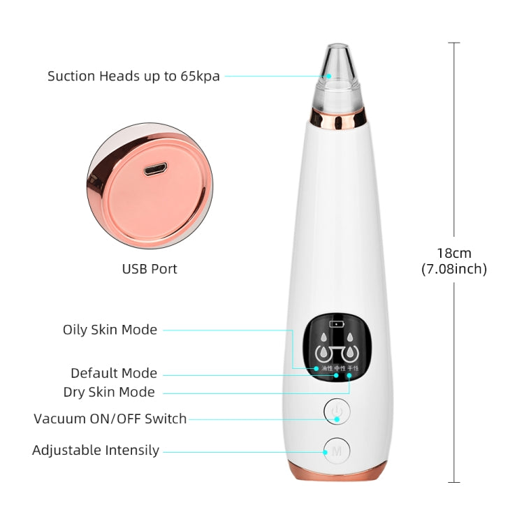 Blackhead Remover Pore Deep Cleaner Vacuum Acne Pimple Removal Vacuum Face Beauty Skin Care Tool Dermabrasion Machine