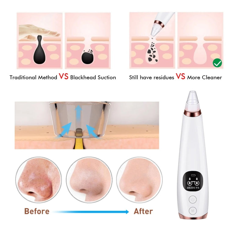 Blackhead Remover Pore Deep Cleaner Vacuum Acne Pimple Removal Vacuum Face Beauty Skin Care Tool Dermabrasion Machine
