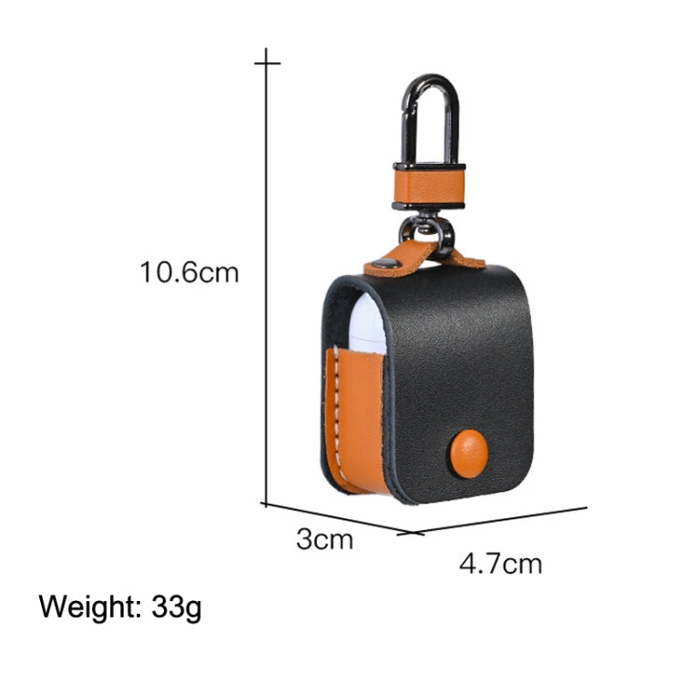 For AirPods 1/2 Bluetooth Wireless Earphone Shockproof Leather Protective Case