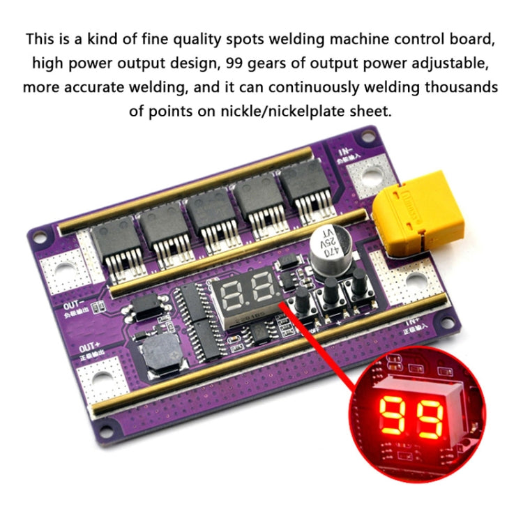 Model Airplane Battery Version 12V Digital Display DIY Battery Spot Welding Machine Pen Control, Style:6 Square Pen