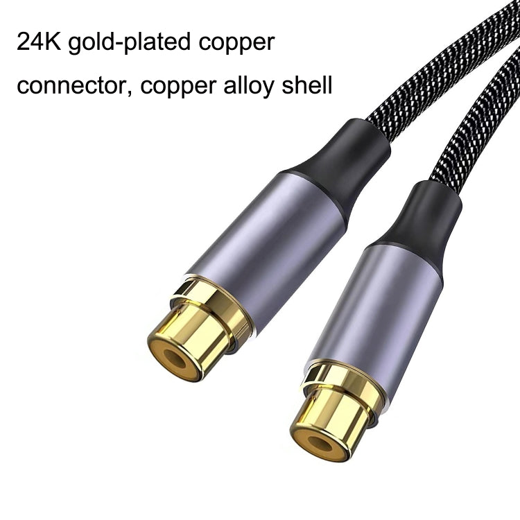 1m Gold Plated Type-C/USB-C Jack to 2 x RCA Female Stereo Audio Cable