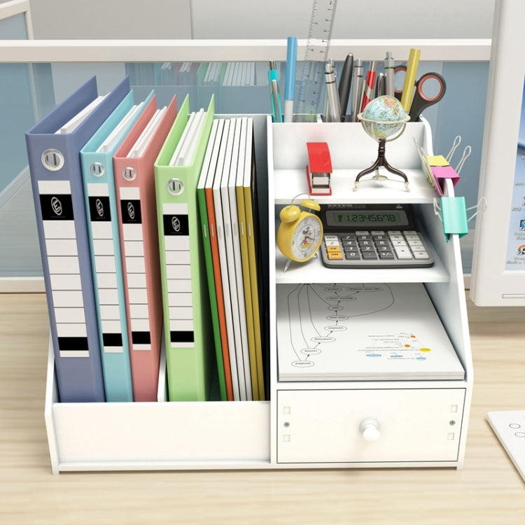 Magazine File Desk Bookcase Stationery Storage Box Book Shelf