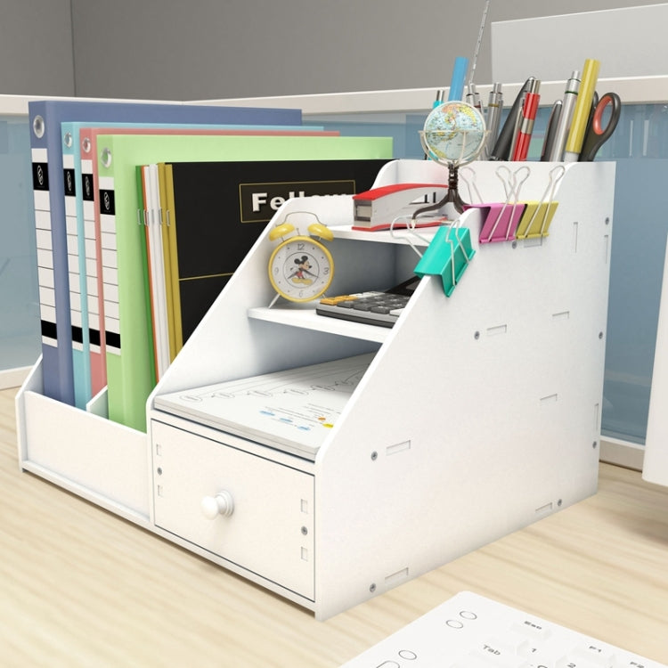 Magazine File Desk Bookcase Stationery Storage Box Book Shelf