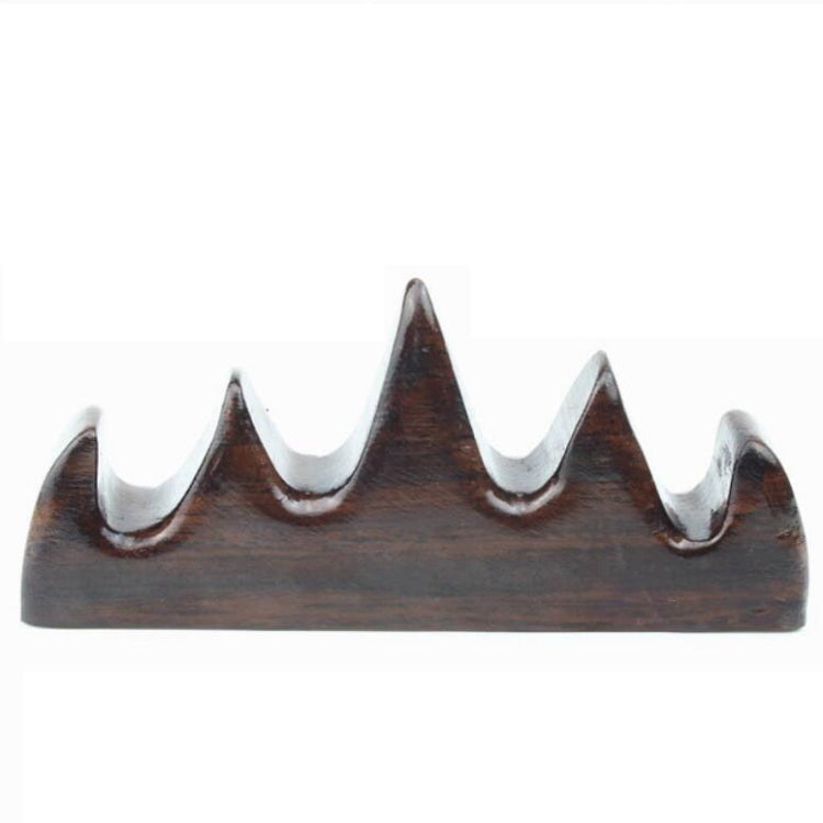 Black Zimu Five-finger Mountain Solid Wood Pen Holder Hanging Brush Calligraphy Four Treasures Supplies